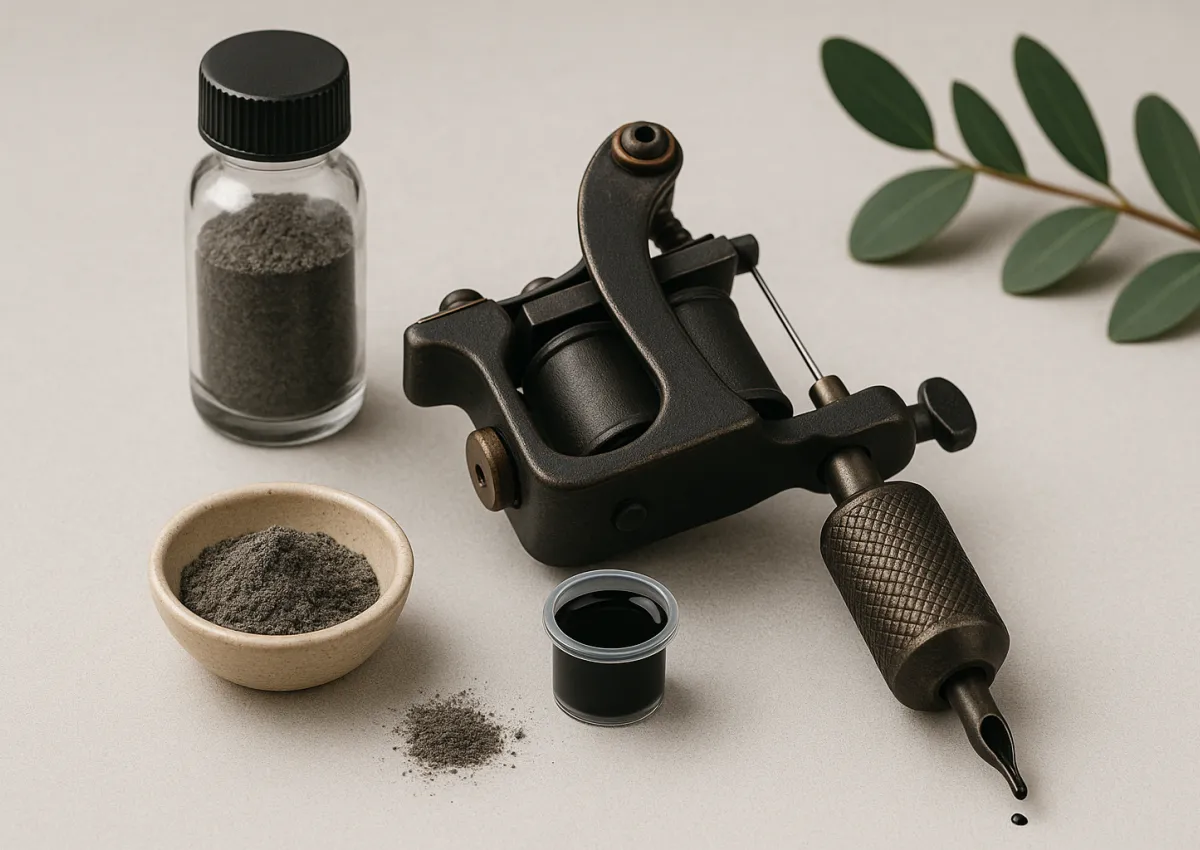 Tattoofarbe aus Asche