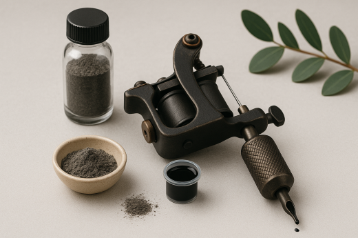 Tattoofarbe aus Asche