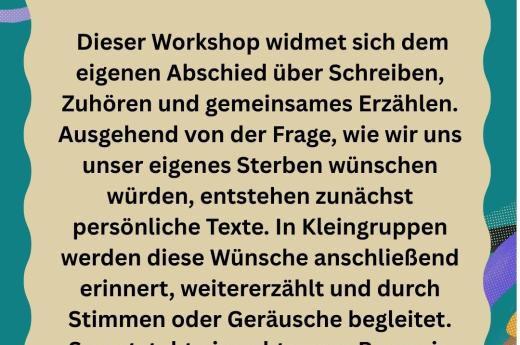 Bild als Kurze &Uuml;bersicht &uuml;ber die #yodo-Veranstaltung am 25.Juni: "Sterben, Tod, Trauer und Sorgearbeit im Erz&auml;hlen. F&uuml;r gleiche Informationen siehe Blogeintrag.